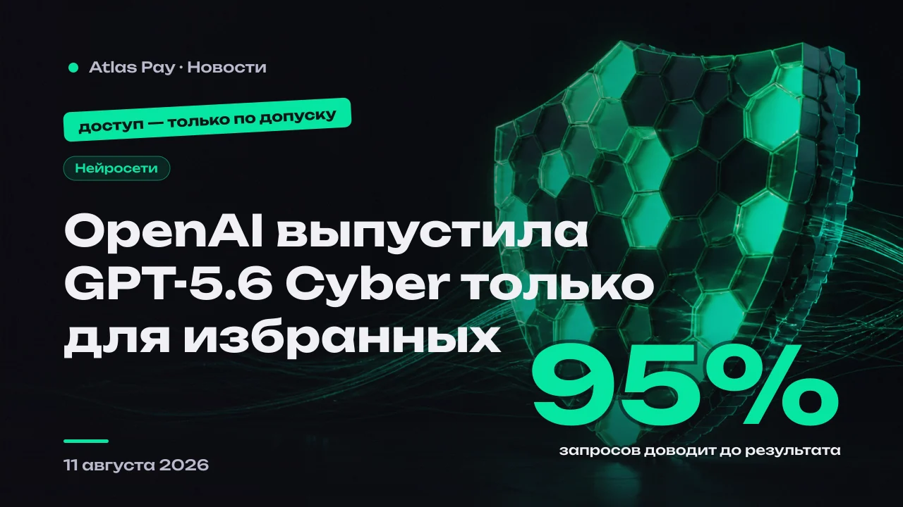 OpenAI выпустила GPT-5.6 Cyber — а ключи от неё раздала избранным компаниям